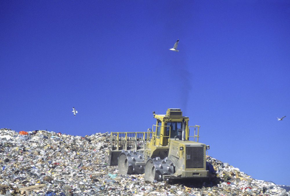 Capturing methane from landfill