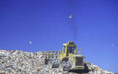 Capturing methane from landfill